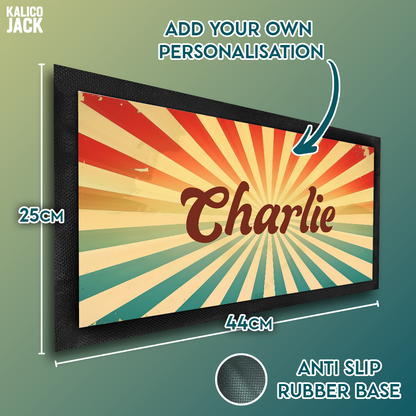 Personalised Sunburst Pet Feeding Mat